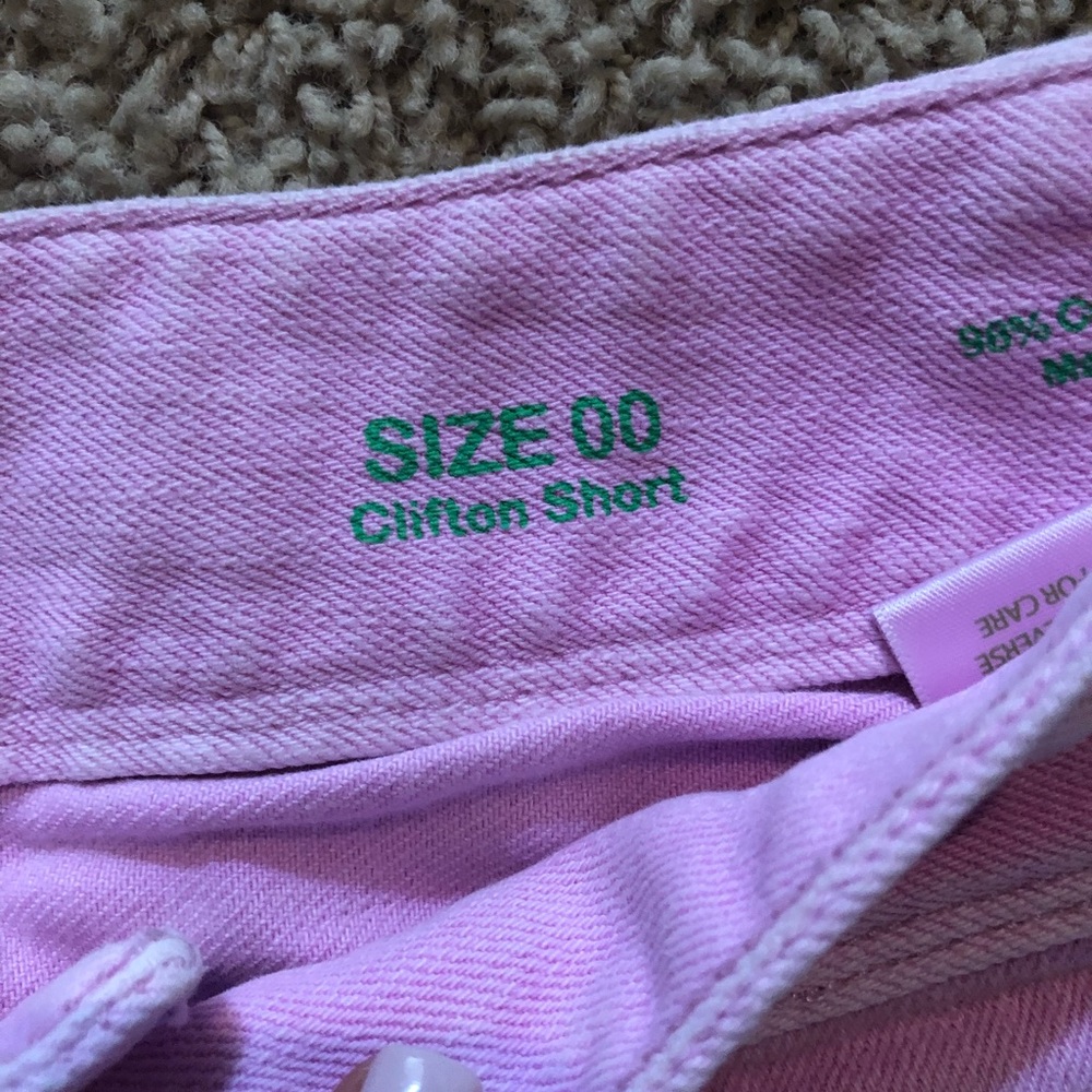 Lily Pulitzer pink blue jean shorts